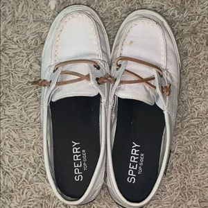 Sperry White Slip-On Shoes